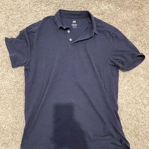 H&m dark blue polo